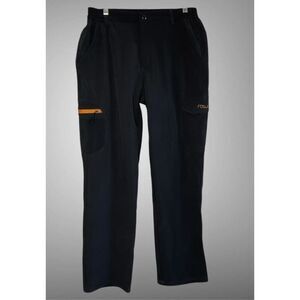 NONWE Mens Size 32 Flex Cargo Pants Fleece Lined Outdoor Winter‎ Black Pants